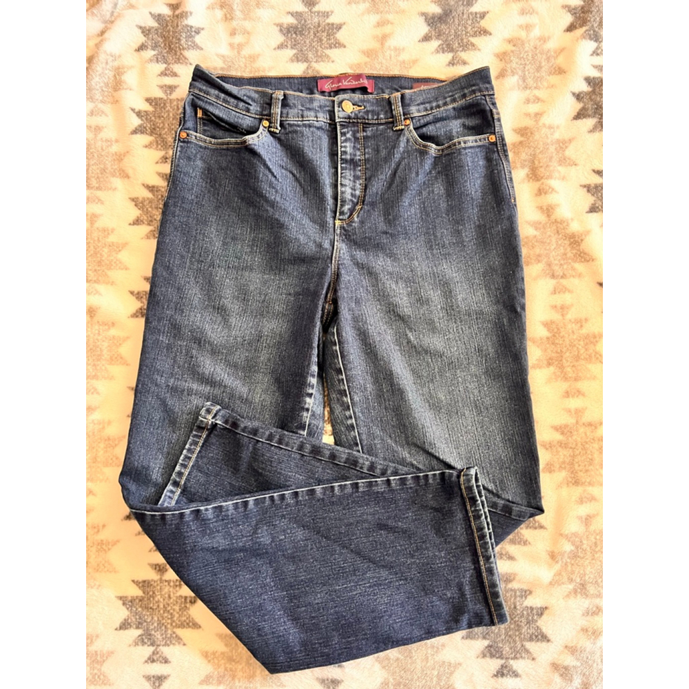 Women's Gloria Vanderbilt Blue Amanda Straight Leg Jeans Size 10